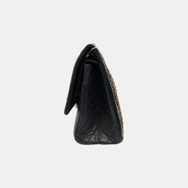 2.55 227 (jumbo) Quilted Calfskin Black