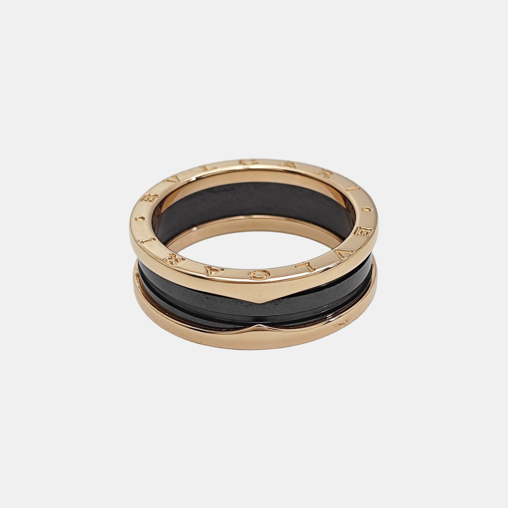 B.ZERO1 18k Rose Gold Ring EU 66