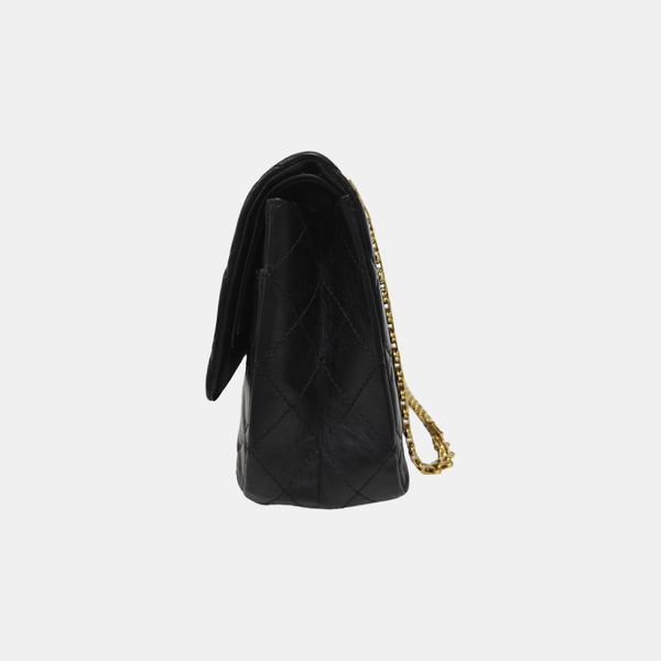 2.55 Maxi Quilted Calfskin Black