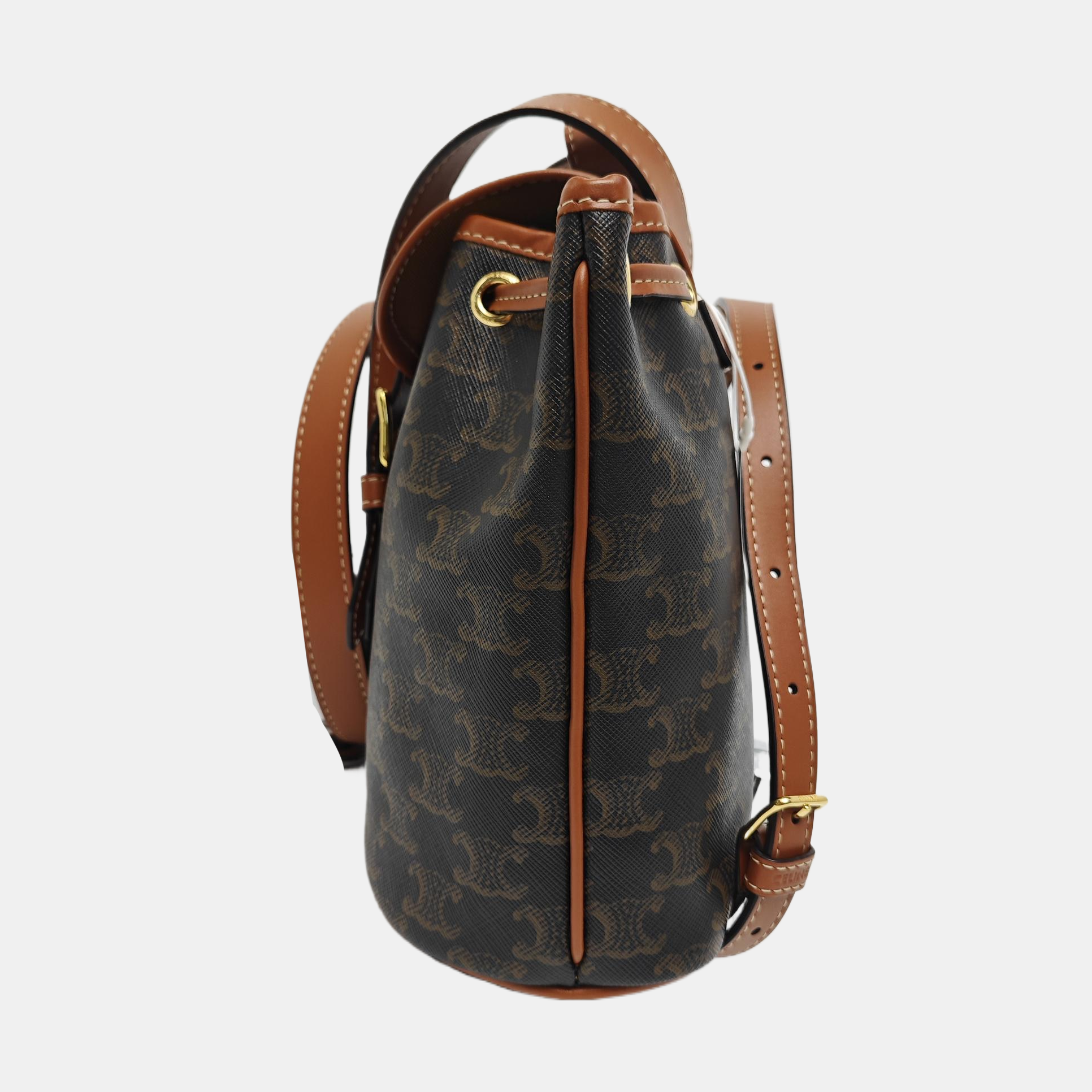 TRIOMPHE Mini Coated Canvas Brown