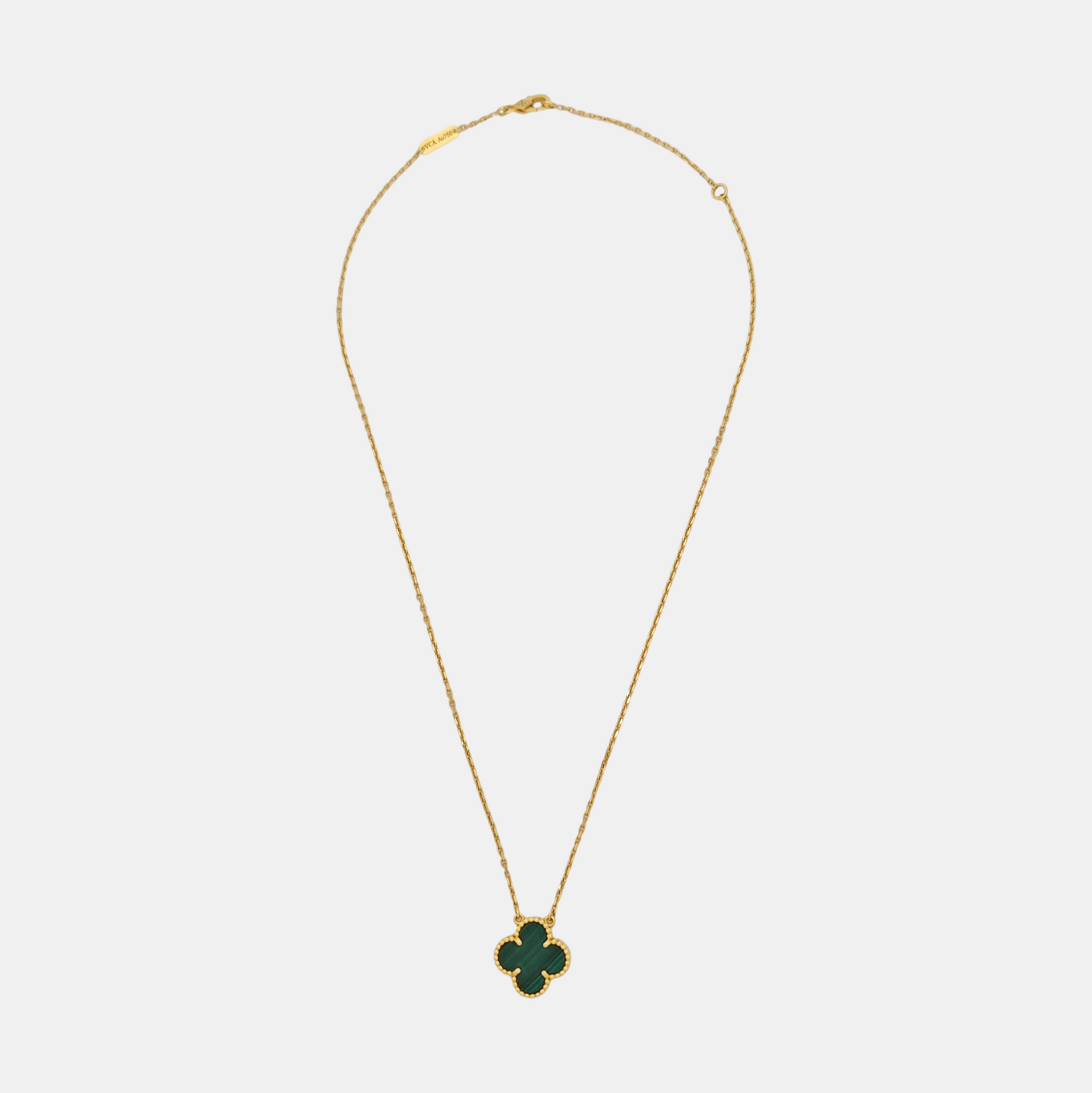 Vintage Alhambra 18k Gold Necklace