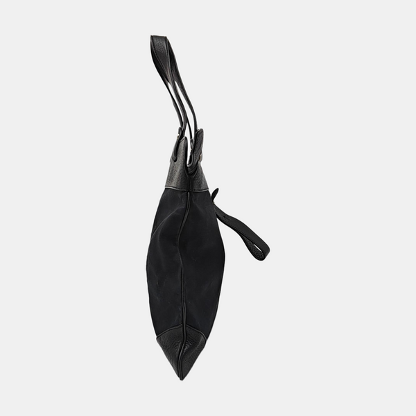 Canvas Top Handle Bag Black