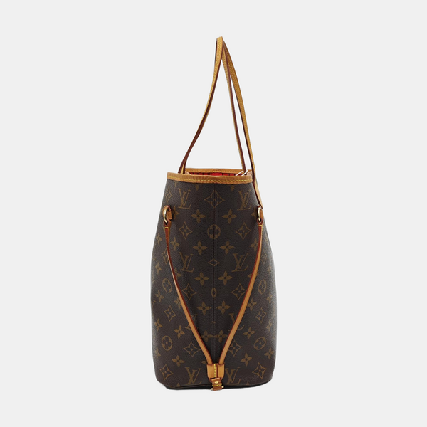 NEVERFULL MM Monogram Coated Canvas Brown