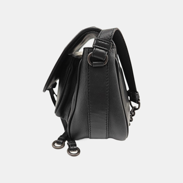 Calfskin Shoulder Bag Black