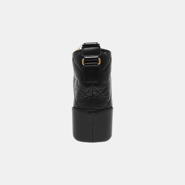GABRIELLE New Medium Quilted Vintage Calf Black