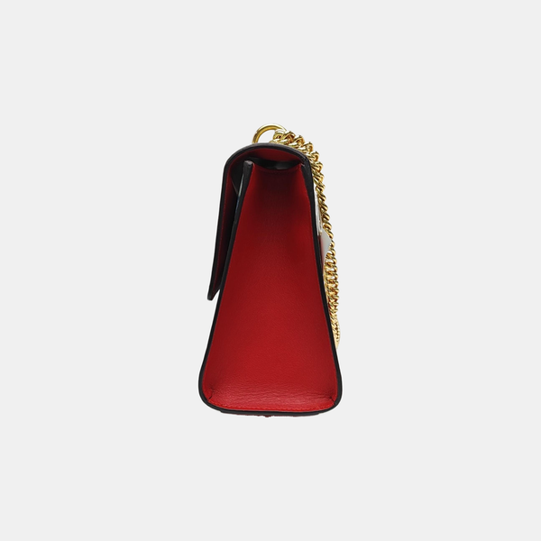 Padlock Medium Monogram Coated Canvas Black