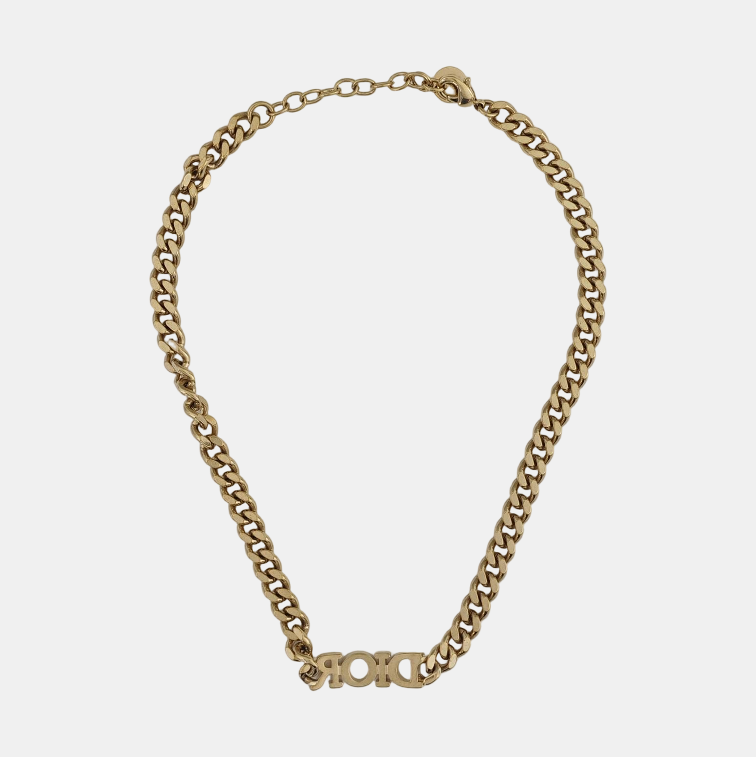 Petit CD Metal Gold Necklace
