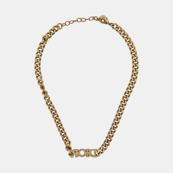 Petit CD Metal Gold Necklace