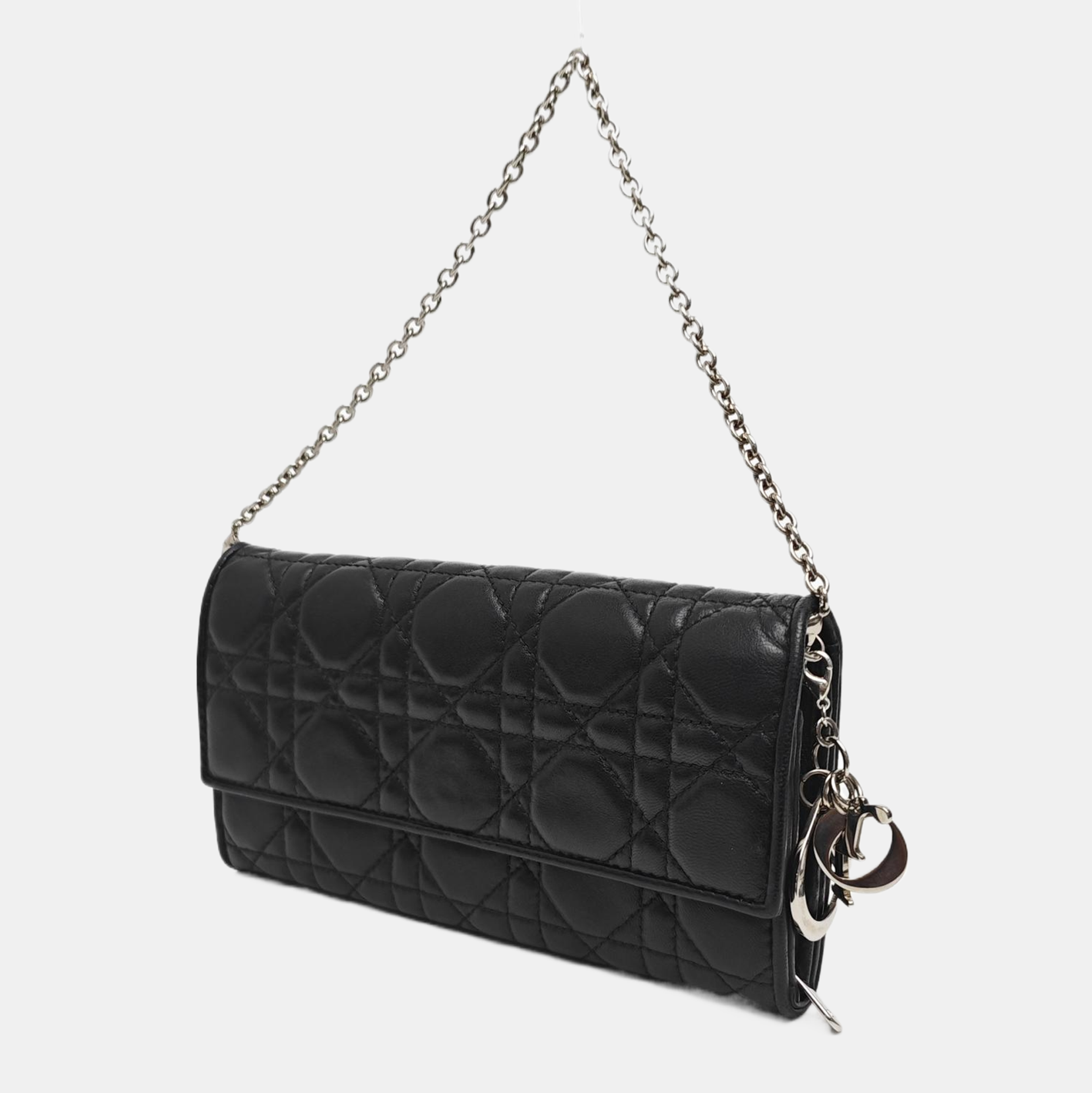 Lady Dior Small Cannage Lambskin Black