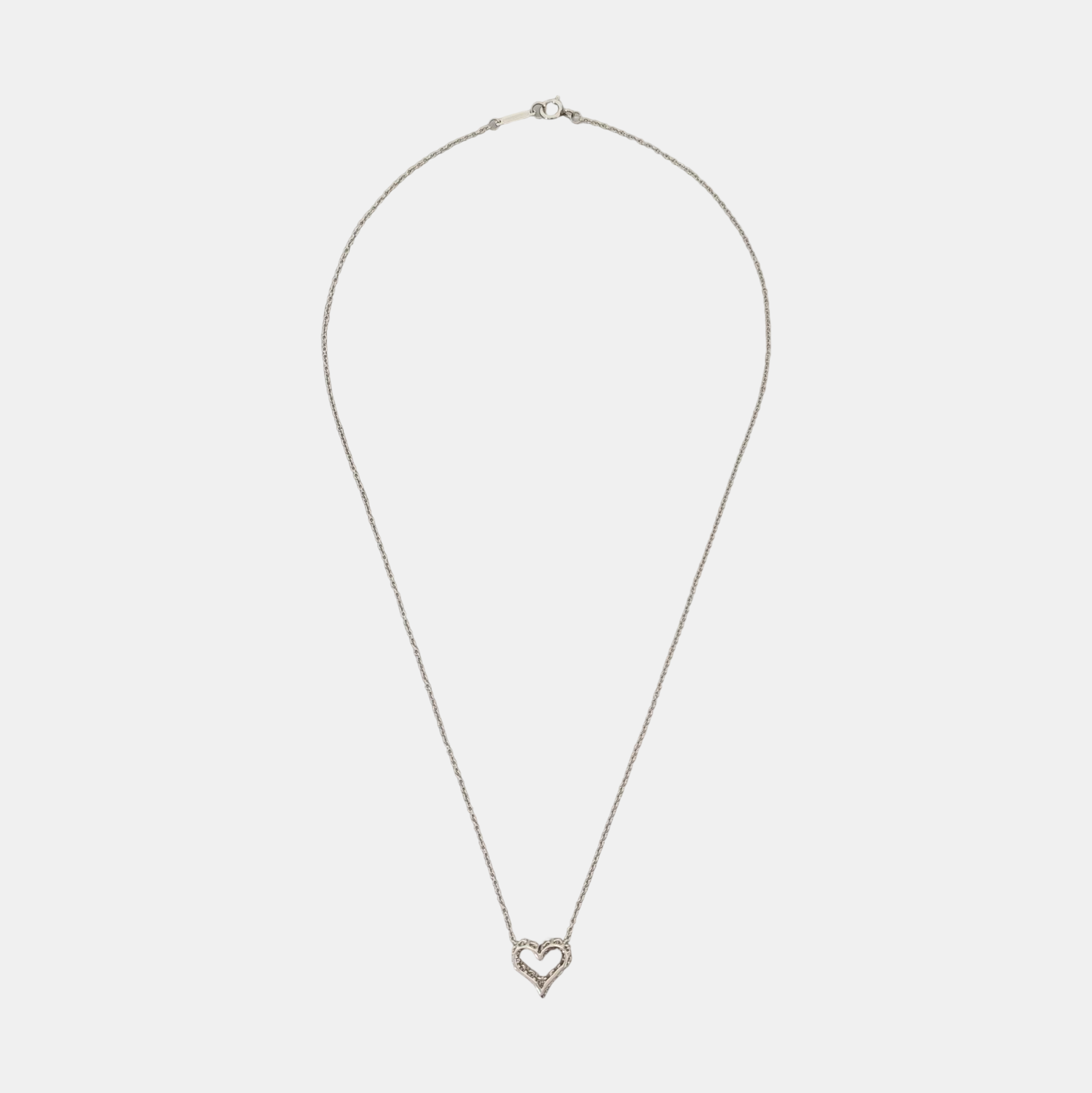 Tiffany Hearts Platinum 950 Silver Necklace