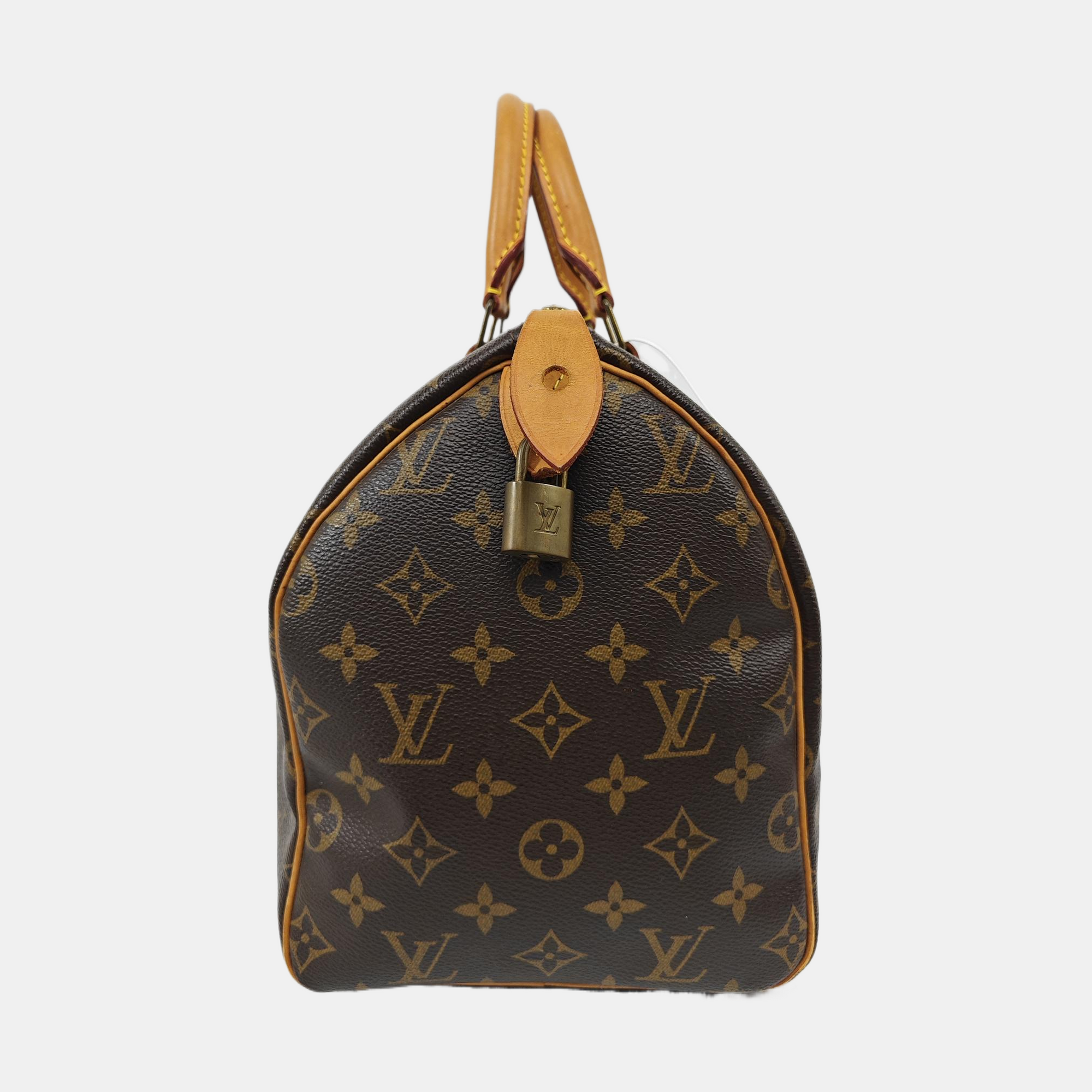 SPEEDY 30 Monogram Coated Canvas Brown