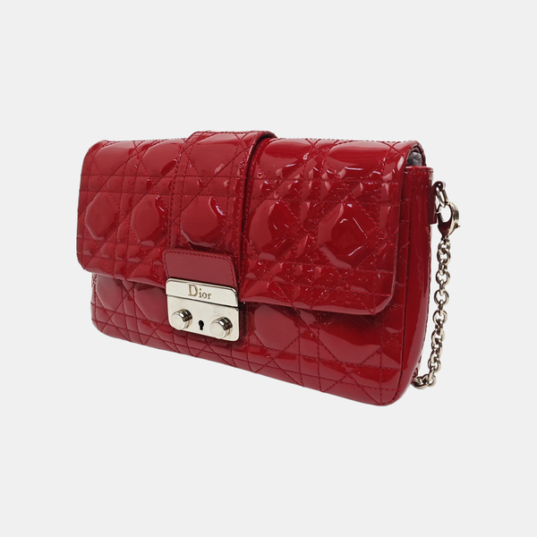 New Lock Cannage Patent Leather Red