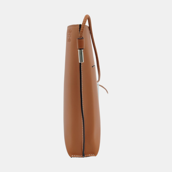 Calfskin Shoulder Bag Brown