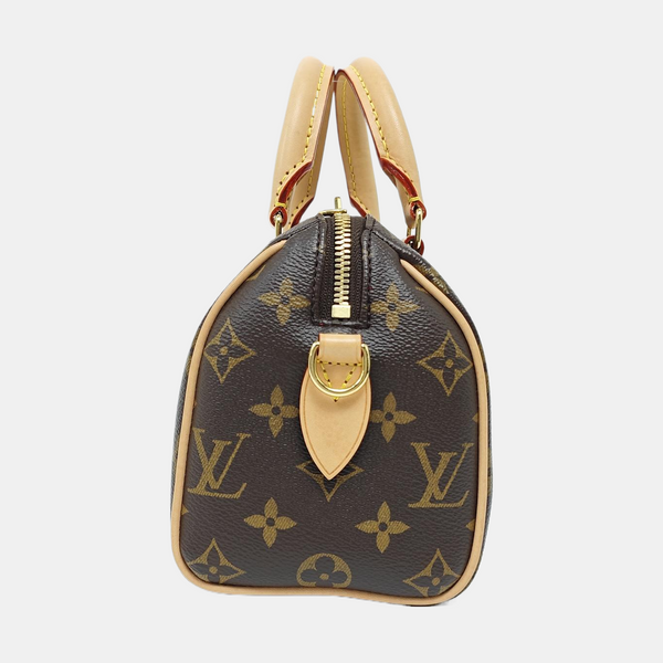 SPEEDY 20 Monogram Coated Canvas Brown