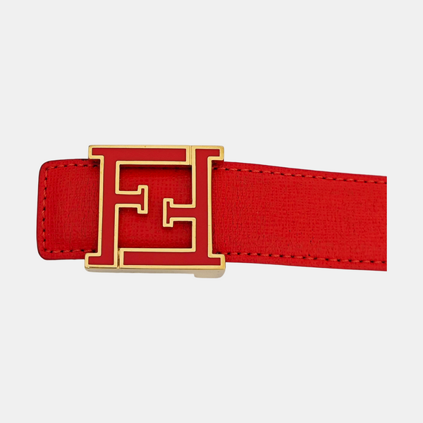 Leather Belt Orange