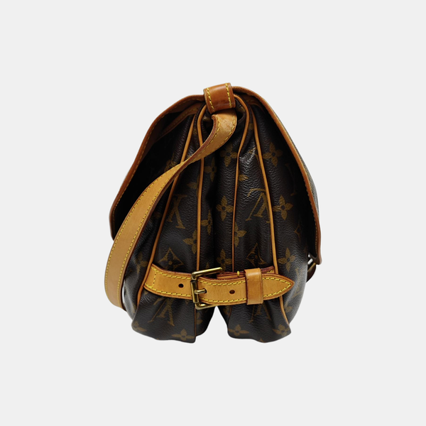 SAUMUR 30 Monogram Coated Canvas Brown