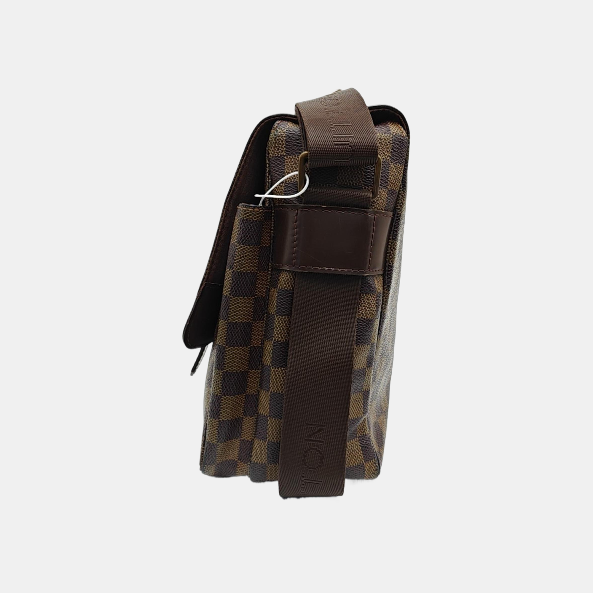 BROADWAY Damier Ebene Coated Canvas Brown