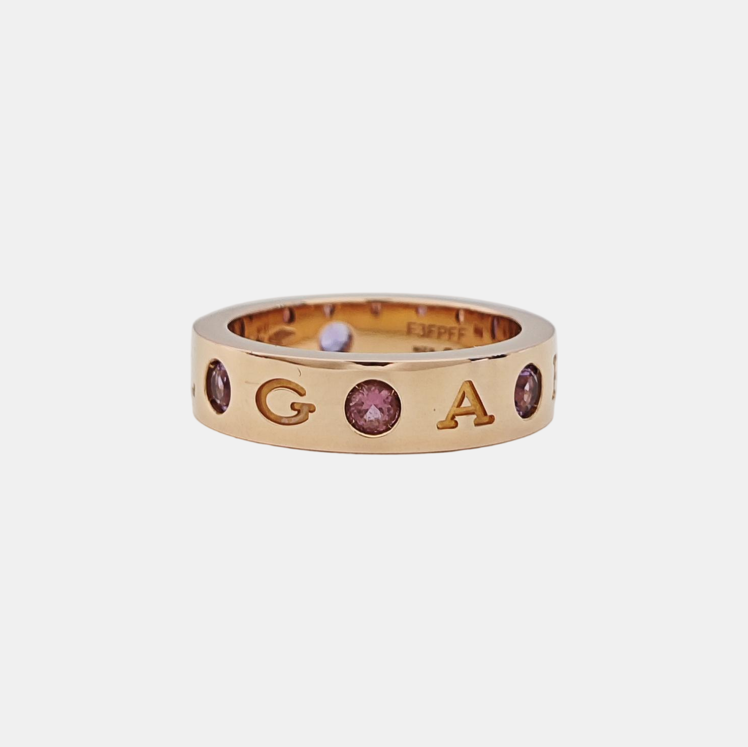 B.ZERO1 18k Rose Gold Ring EU 51