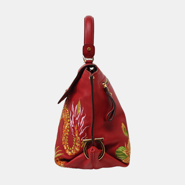 Sophia Calfskin Red