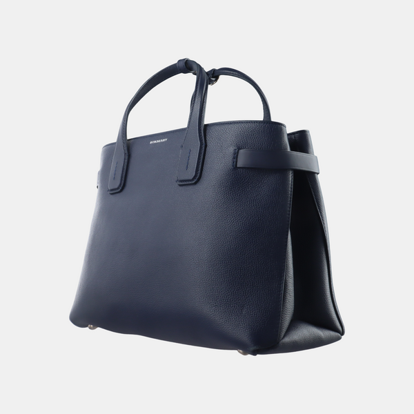 The Banner Medium Calfskin Blue