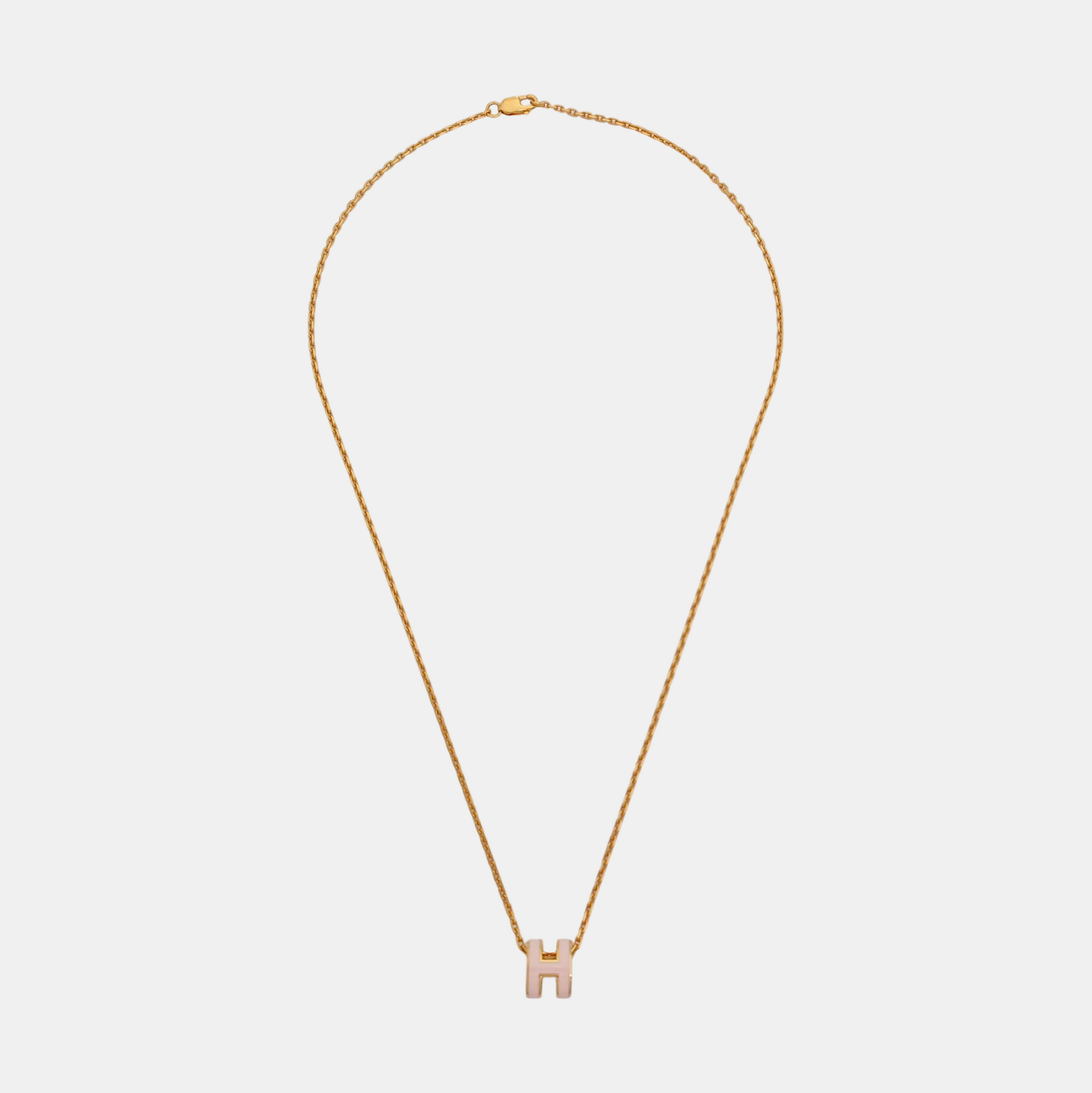 Pop H Metal Rose Gold Necklace