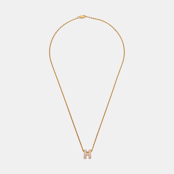 Pop H Metal Rose Gold Necklace