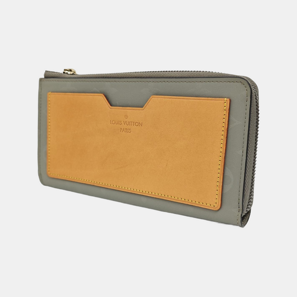 JEANNE Monogram Canvas Gray Wallet