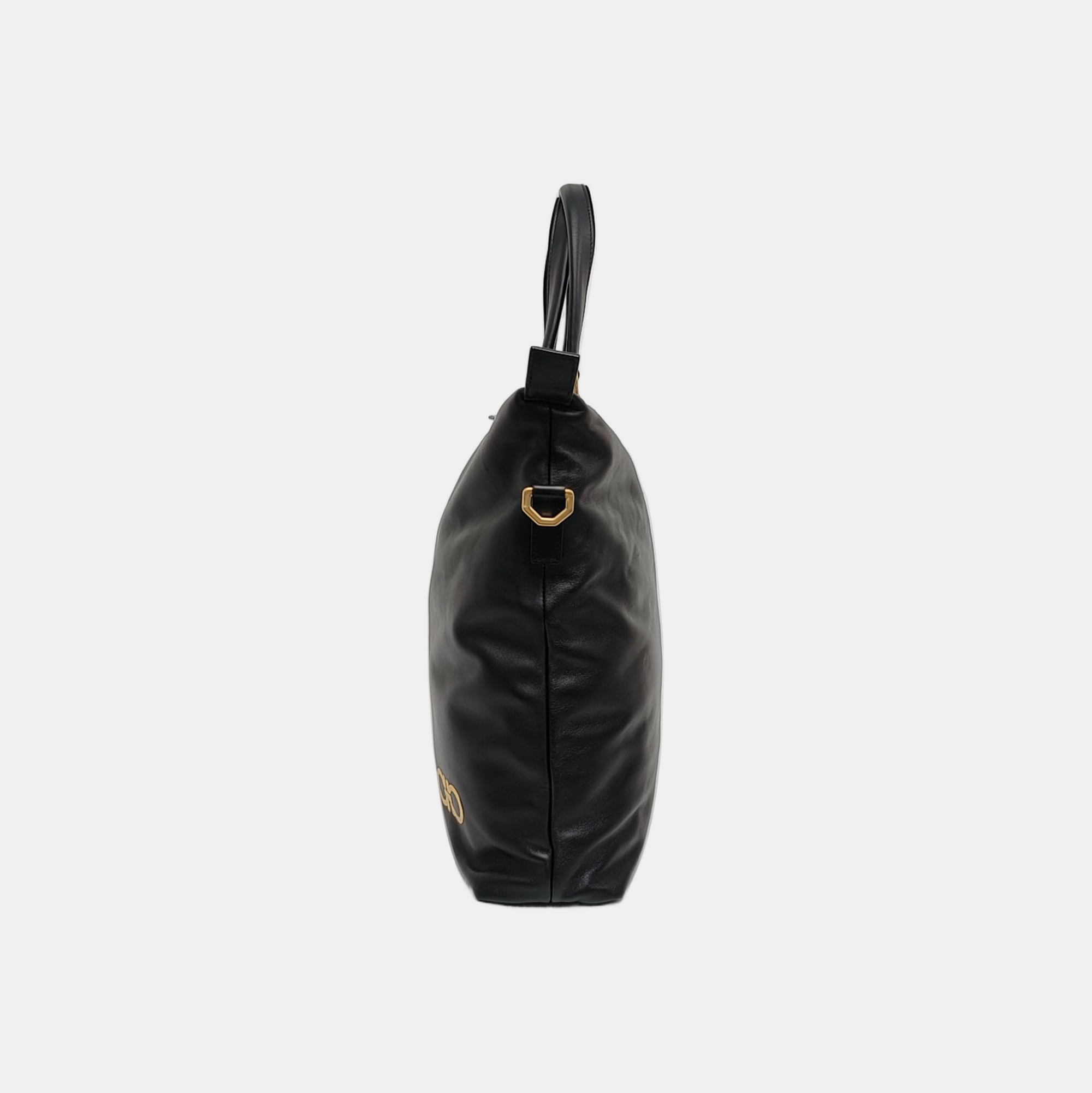 Calfskin Crossbody Bag Black