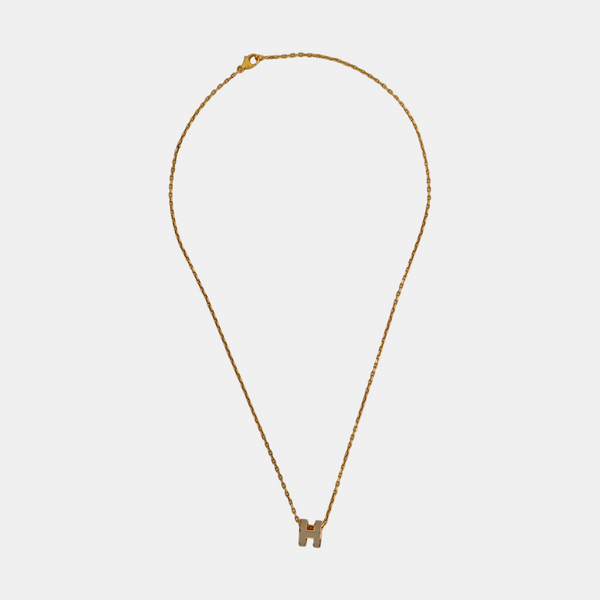 Pop H Metal Rose Gold Necklace
