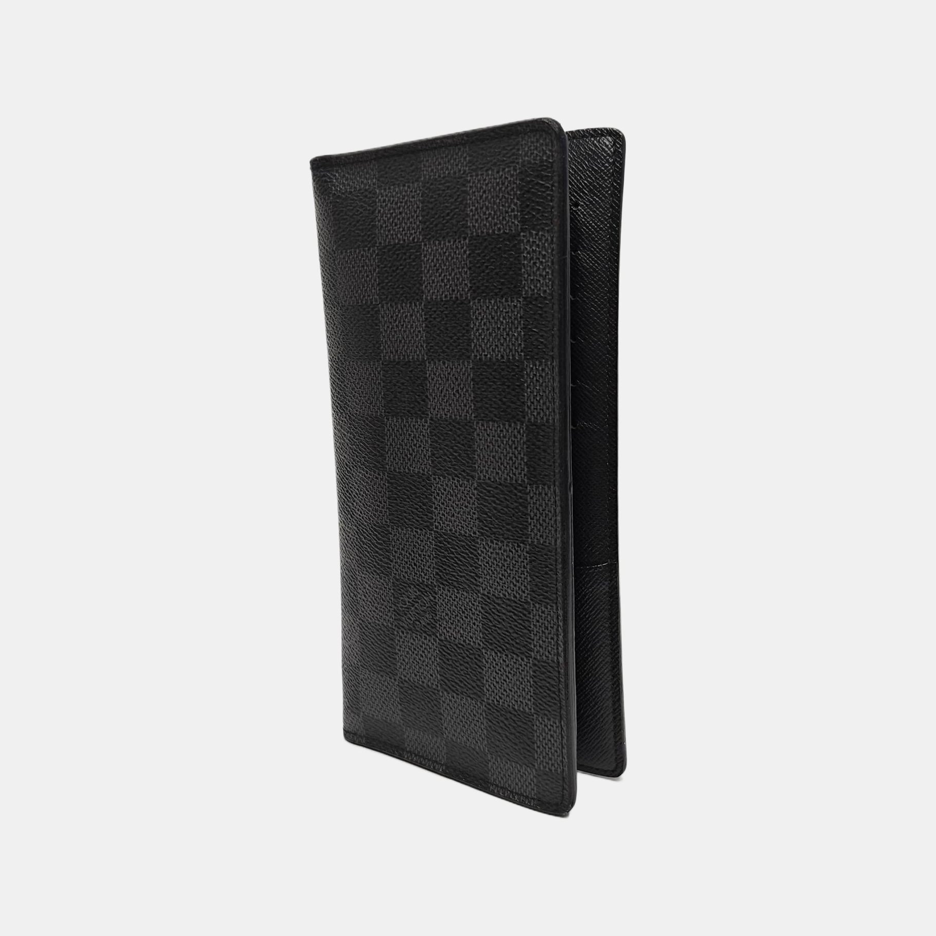 BRAZZA Damier Graphite Coated Canvas Black Wallet
