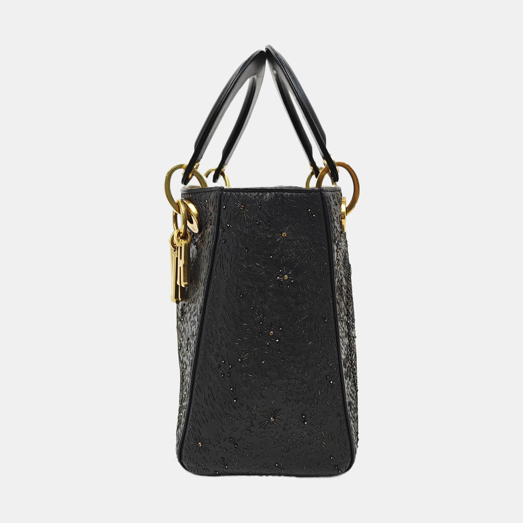 Lady Dior Medium Lambskin Black