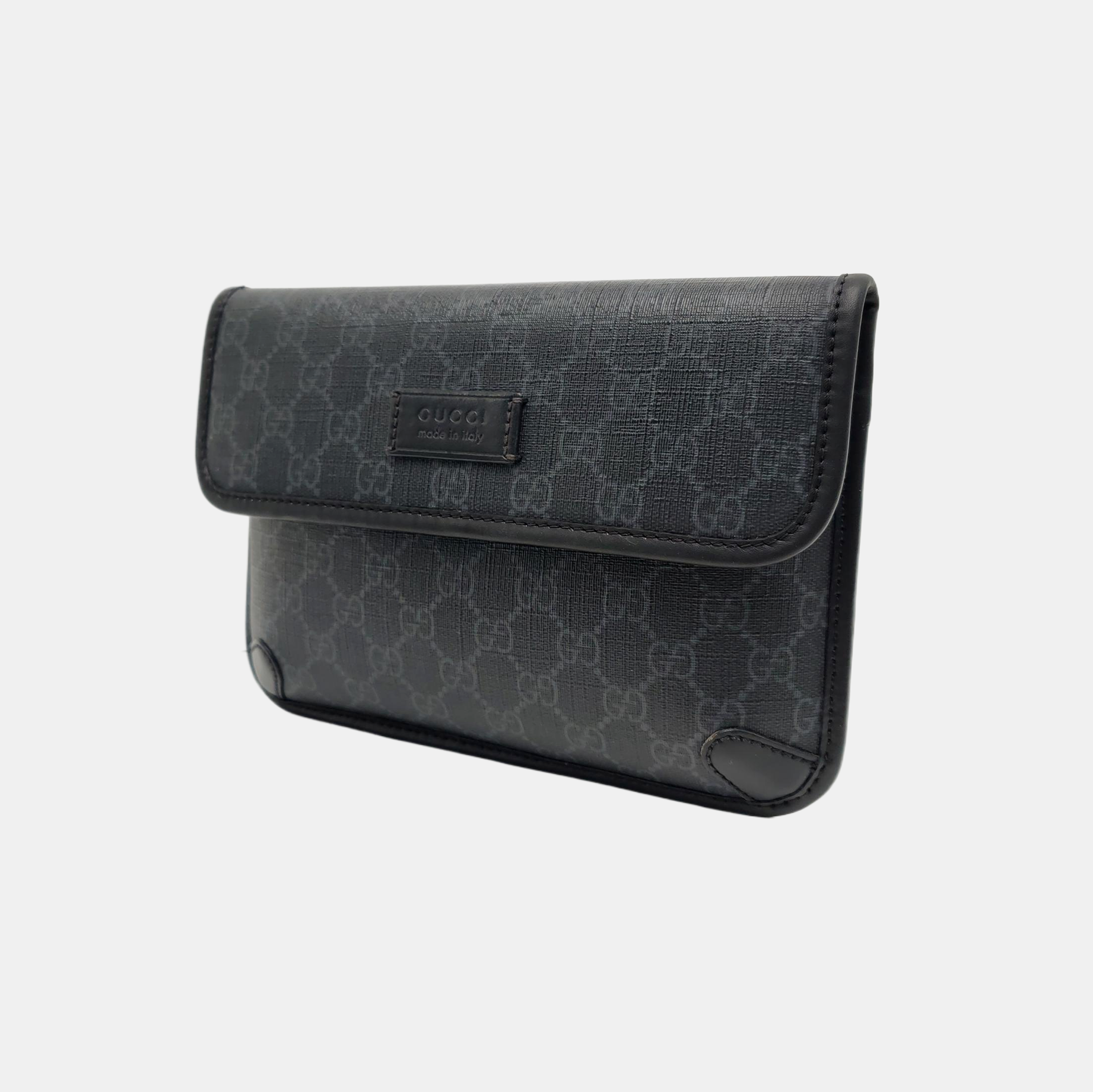 Neo Vintage Monogram Coated Canvas Black