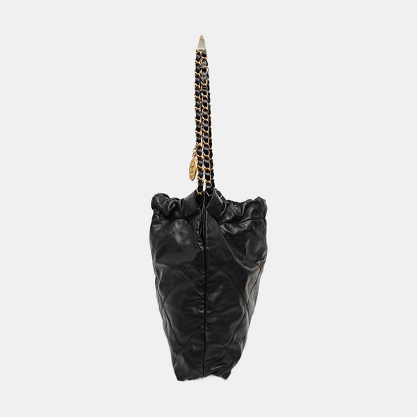 CHANEL 22 Small Quilted Calfskin Black
