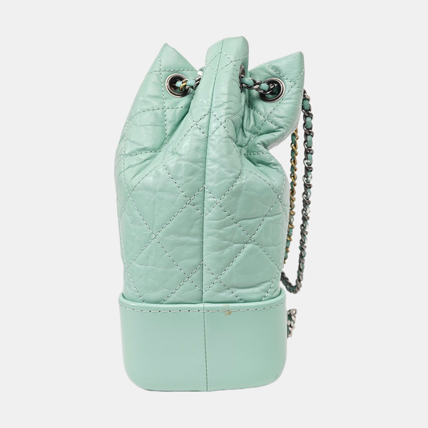 GABRIELLE Small Quilted Calfskin Green