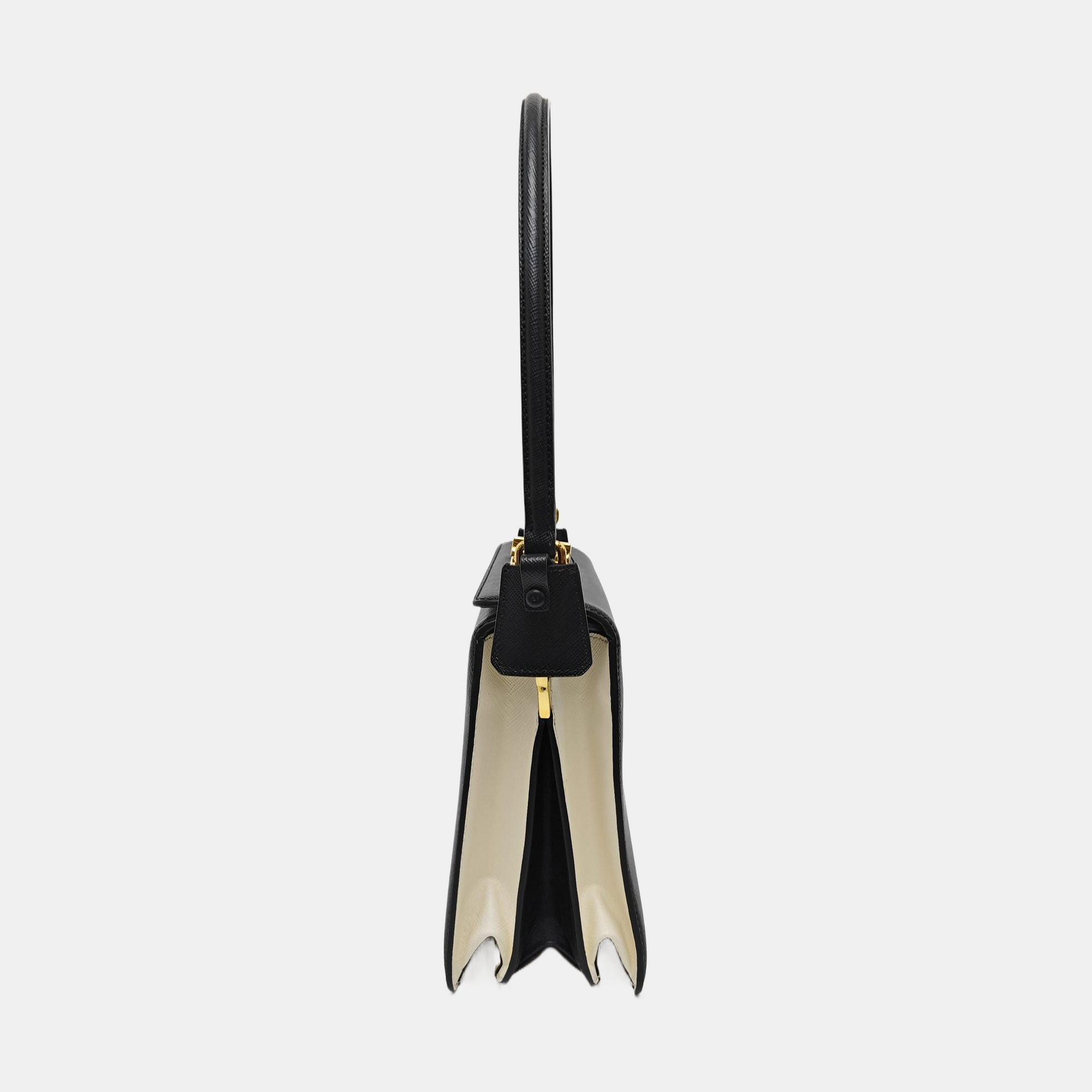 Calfskin Shoulder Bag Black