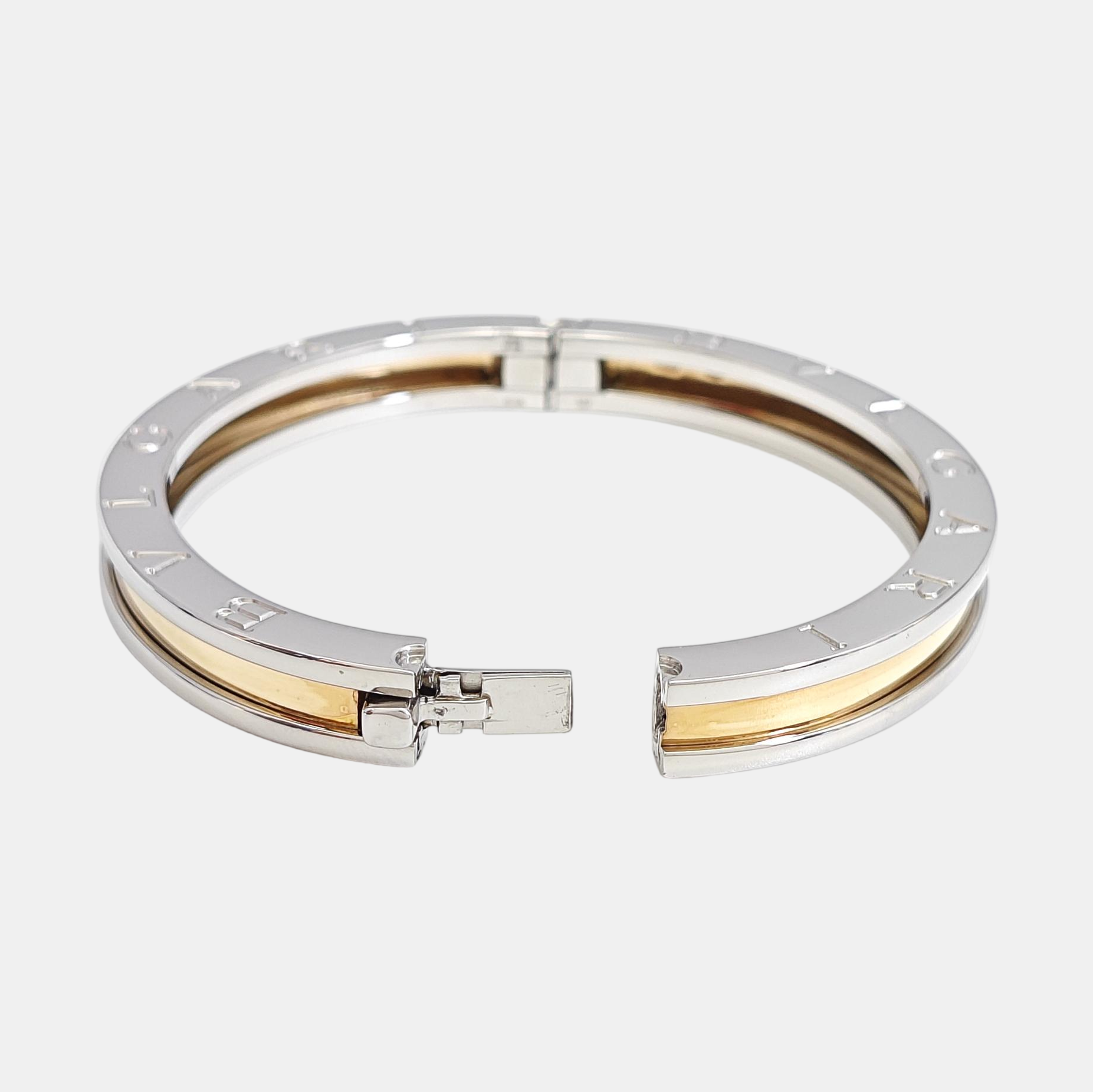 B.ZERO1 18k Gold Silver Bangle