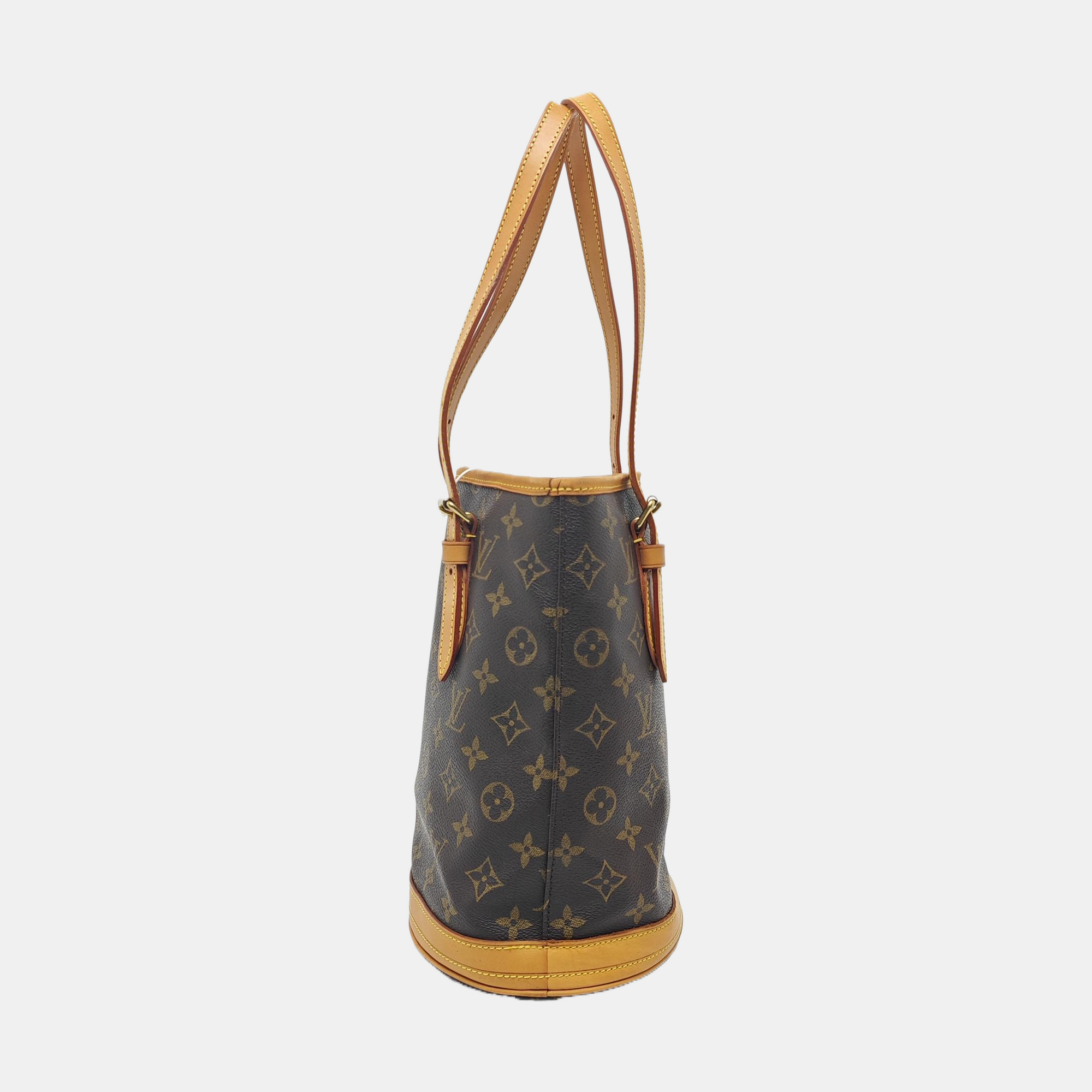 BUCKET PM Monogram Coated Canvas Brown