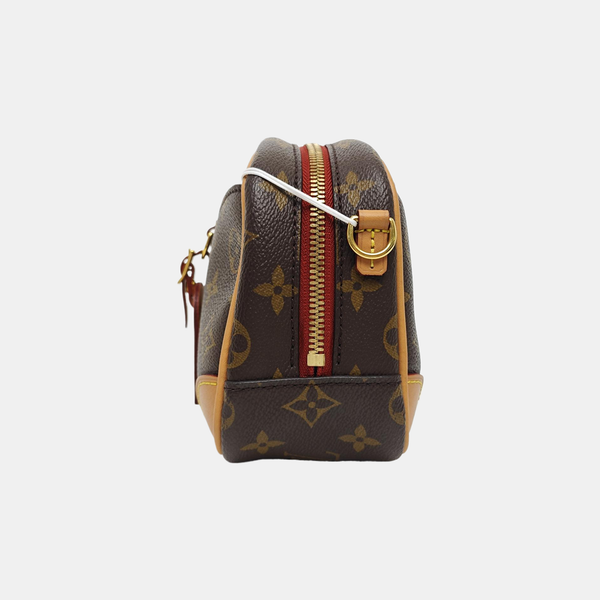 DEAUVILLE Mini Monogram Coated Canvas Brown