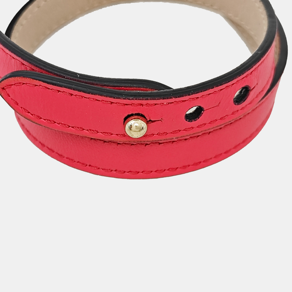 SERPENTI Brass Red Bracelet