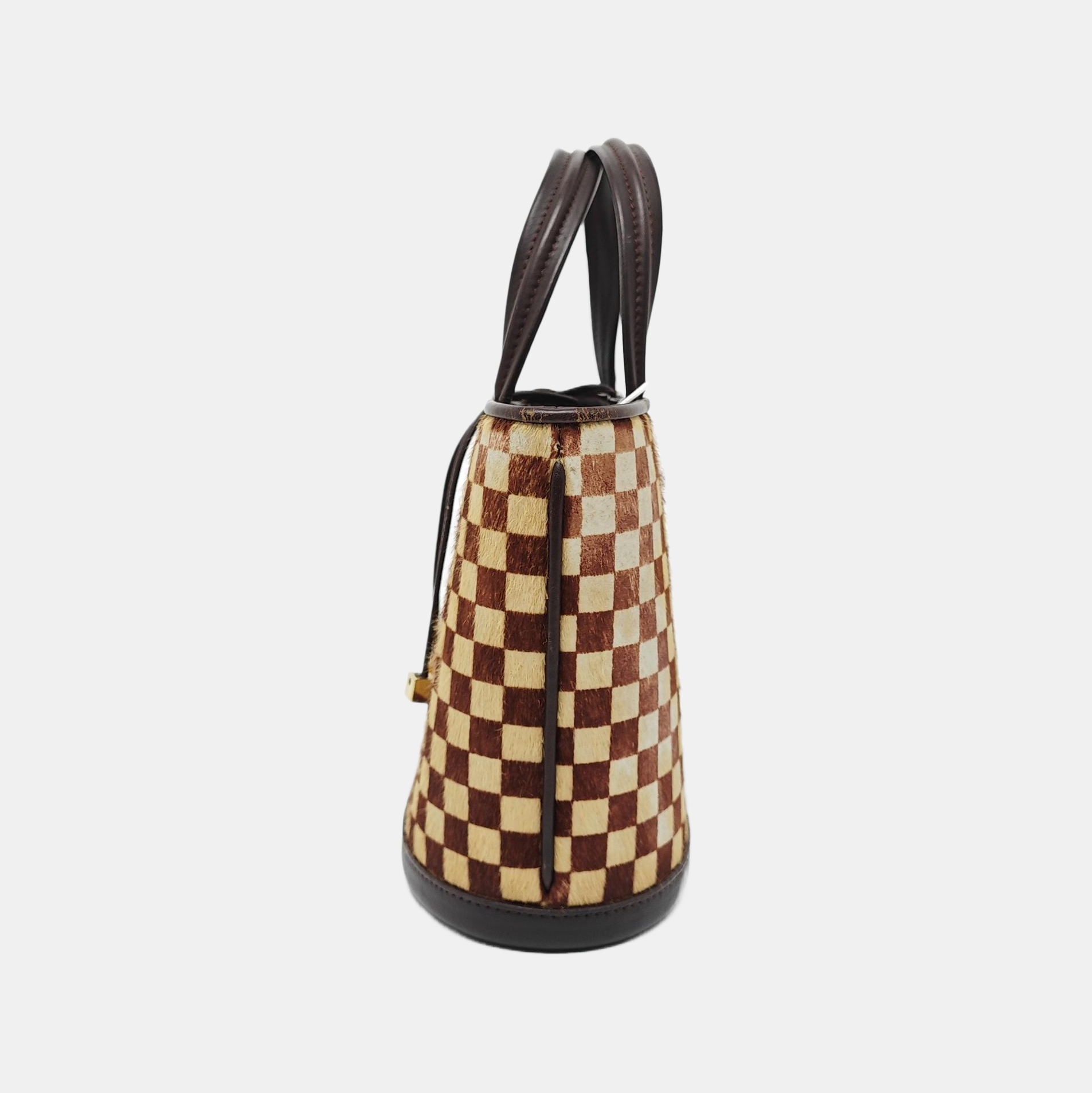 IMPALA Damier Ebene Horsehair Brown