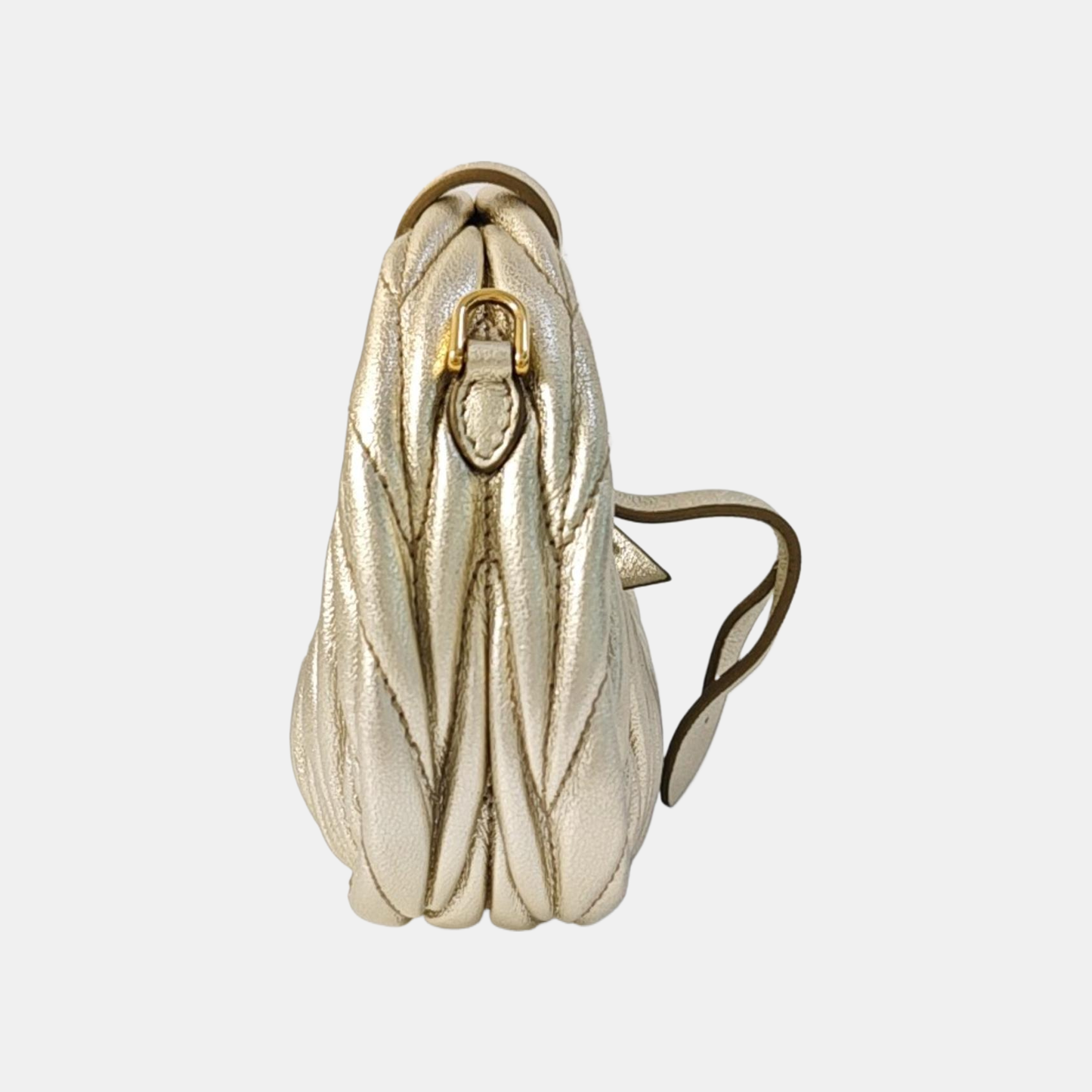 Wander Matelassé Super Mini Quilted Lambskin Beige
