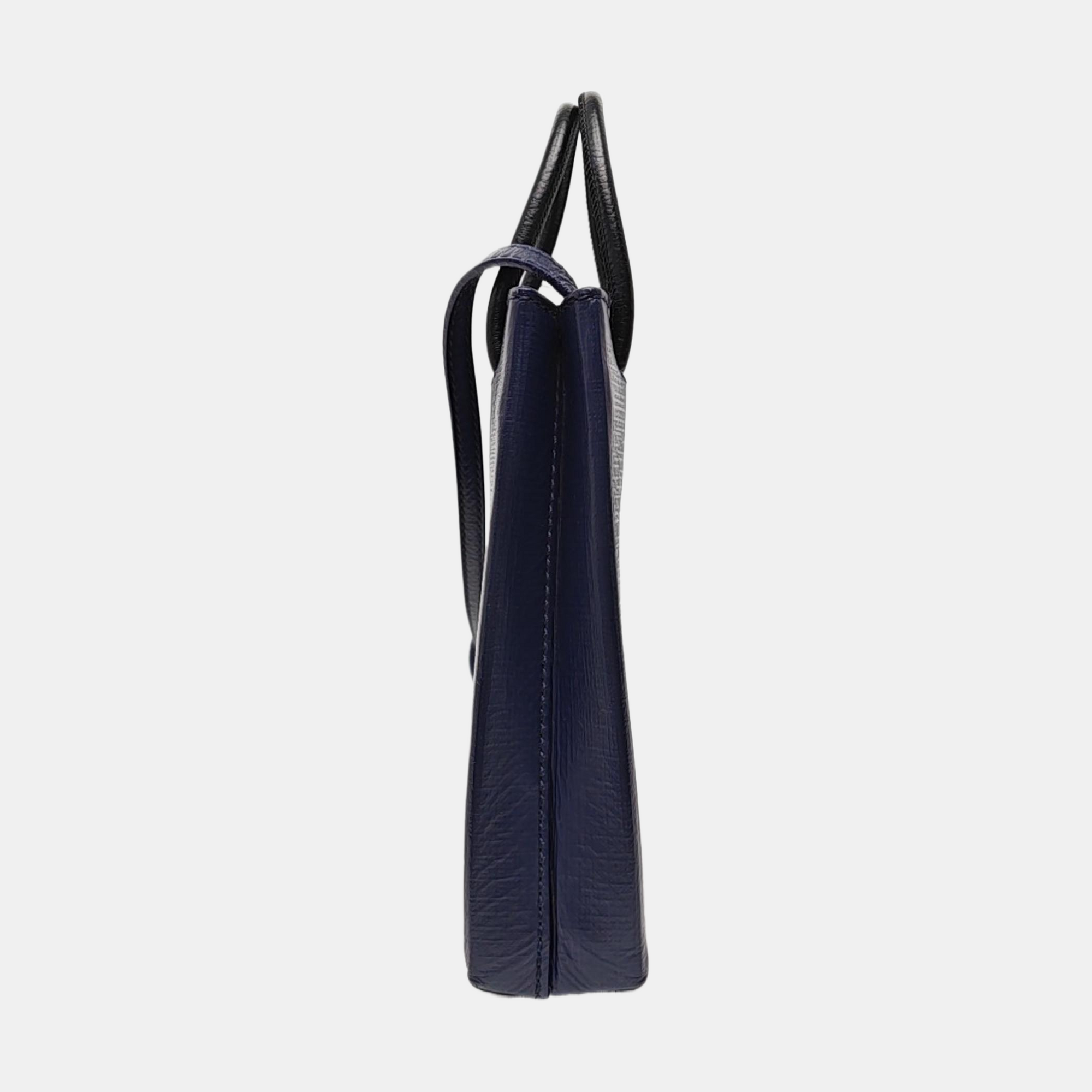 Calfskin Shoulder Bag Blue