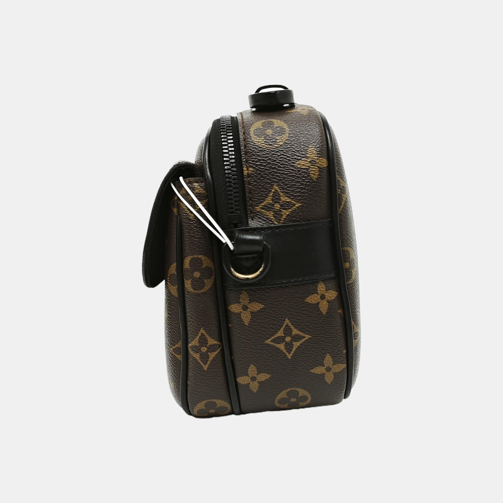 S LOCK Monogram Coated Canvas Brown