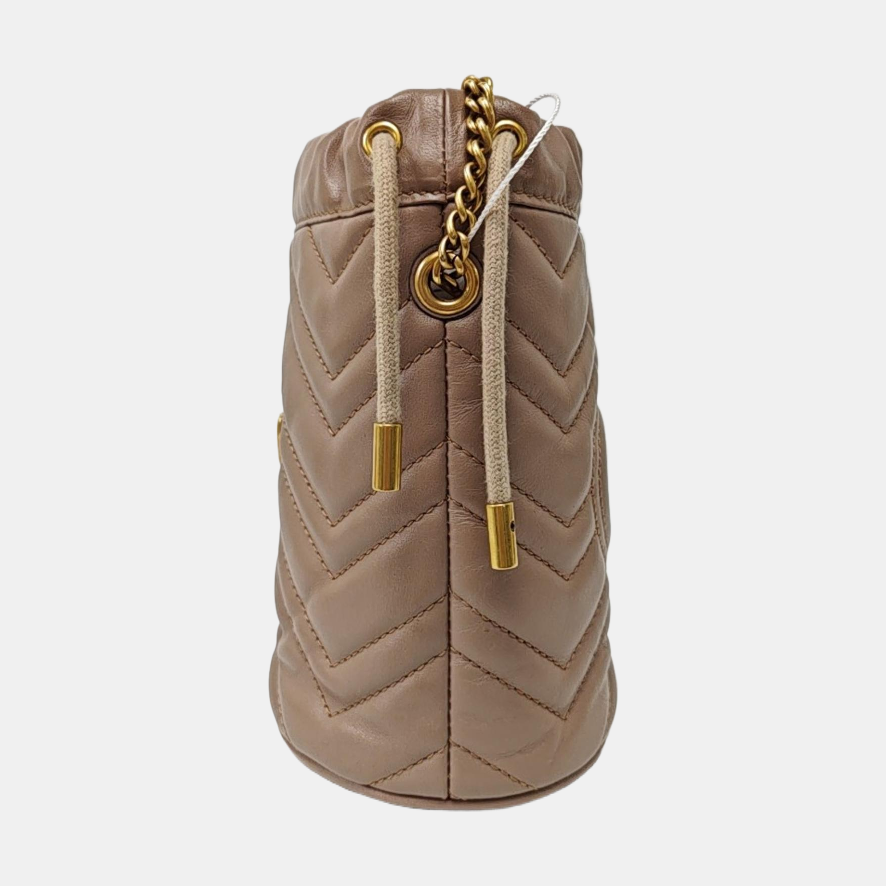 GG Marmont Mini Quilted Calfskin Beige