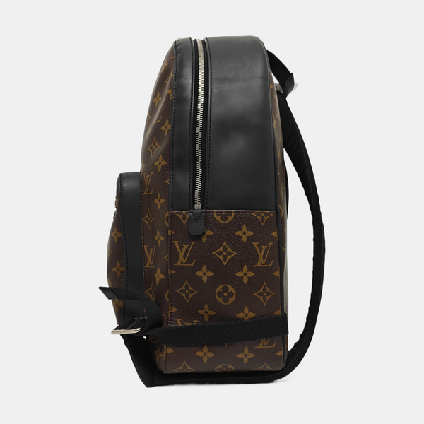 JOSH Monogram Coated Canvas Brown