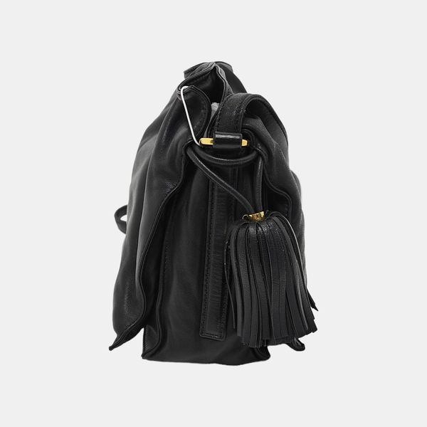 Authenticated pre-owned  Flamenco Lambskin Black - Shoulder Bag at Looply