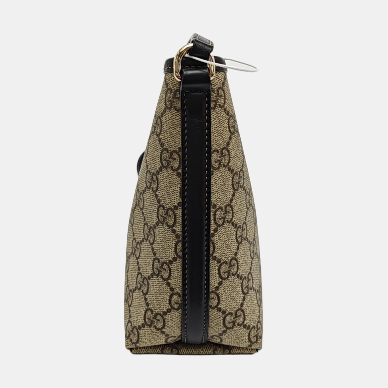 GG Emblem Mini Monogram Coated Canvas Beige