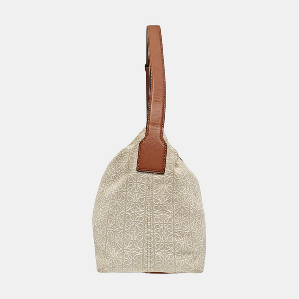 Cubi Monogram Canvas Beige
