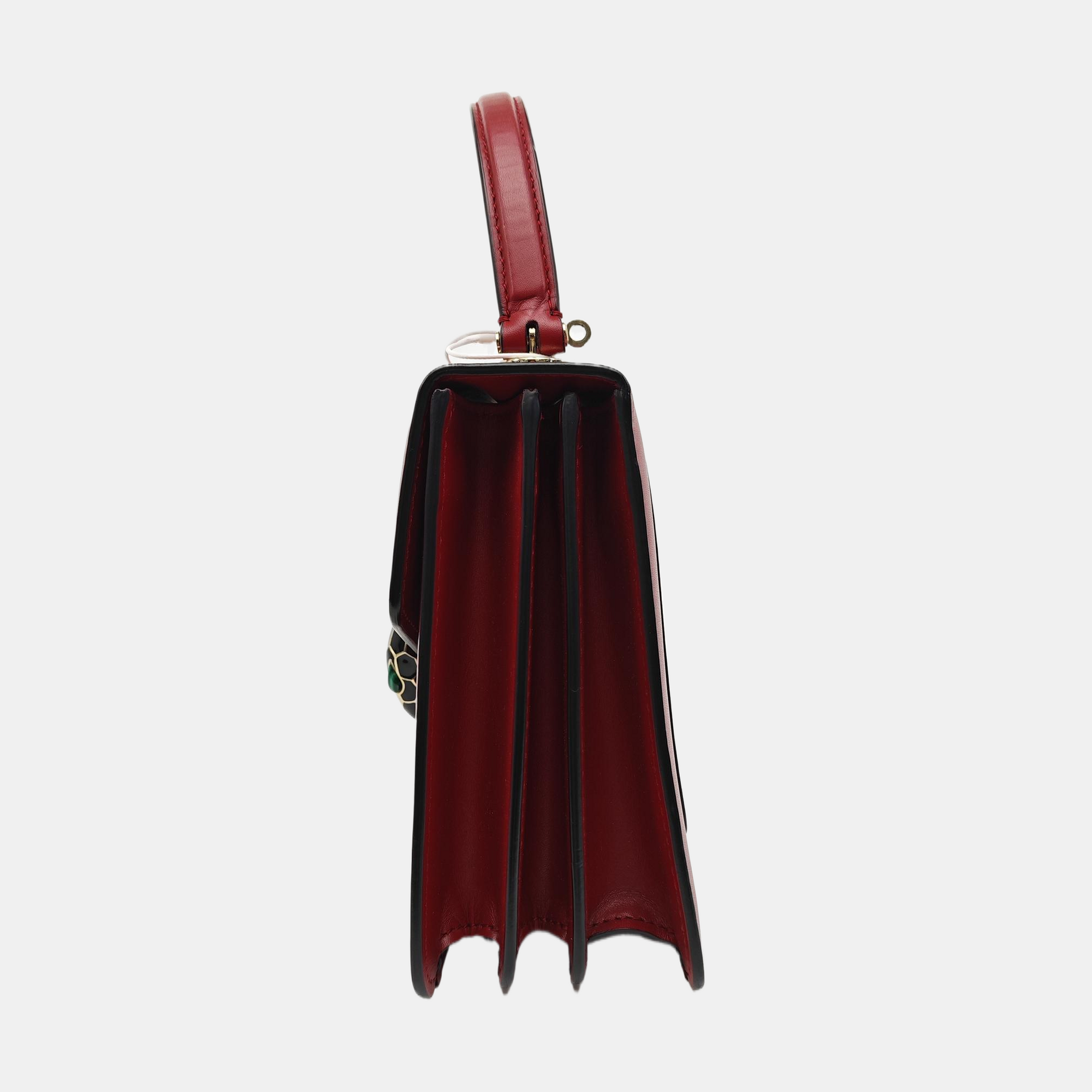 SERPENTI FOREVER Small Quilted Calfskin Red