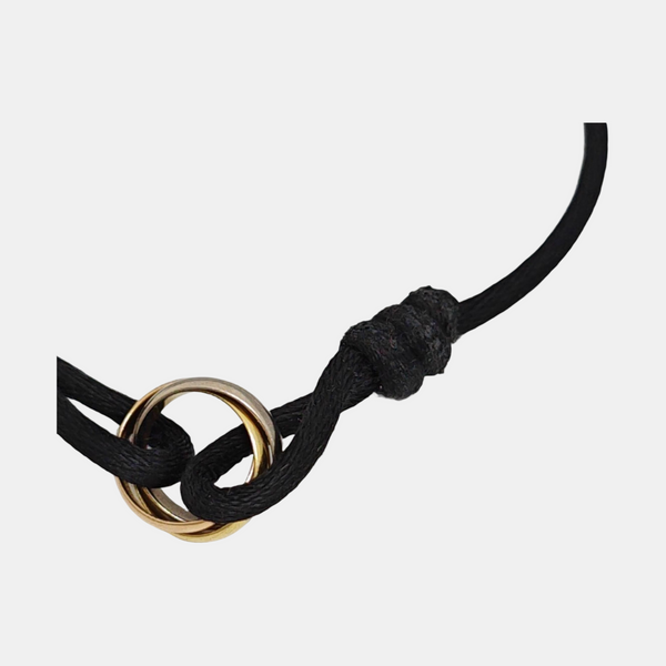 TRINITY Fabric Black Bracelet